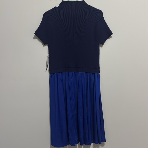 NWT ANTHROPOLOGIE Blue Thea Short sleeve Dress 🔹 - Picture 8 of 9